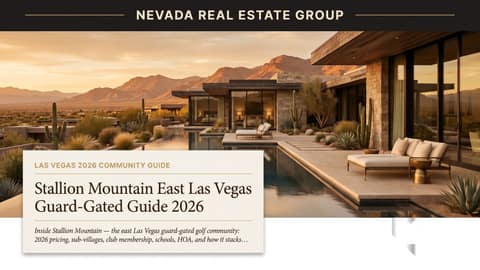Stallion Mountain East Las Vegas Guard-Gated Guide 2026
