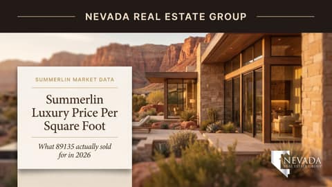 Summerlin Luxury Price Per Square Foot: 89135 Data 2026