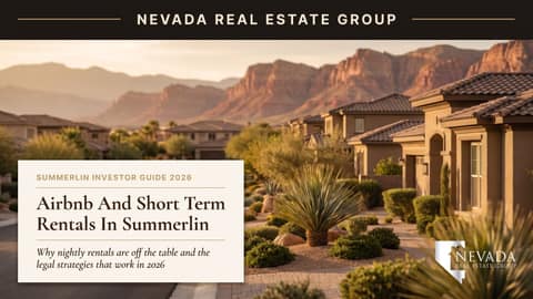 Airbnb & Short-Term Rentals in Summerlin: 2026 Rules