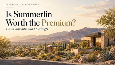 Is Summerlin Worth the Price Premium? Costs and Tradeoffs in 2026