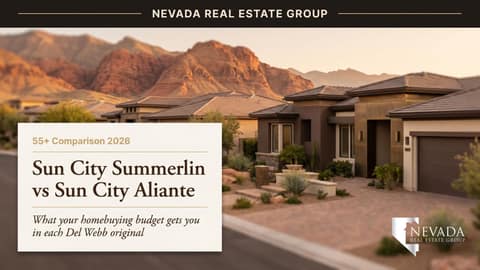Sun City Summerlin vs Sun City Aliante: What Your Homebuying Budget Gets You