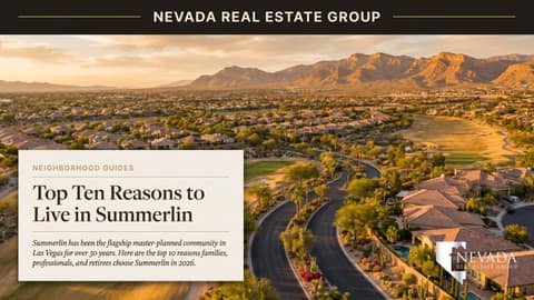 Top 10 Reasons to Live in Summerlin in 2026