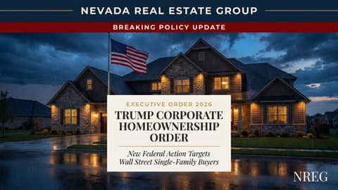 Trump Corporate Homeownership Order: Las Vegas Impact 2026
