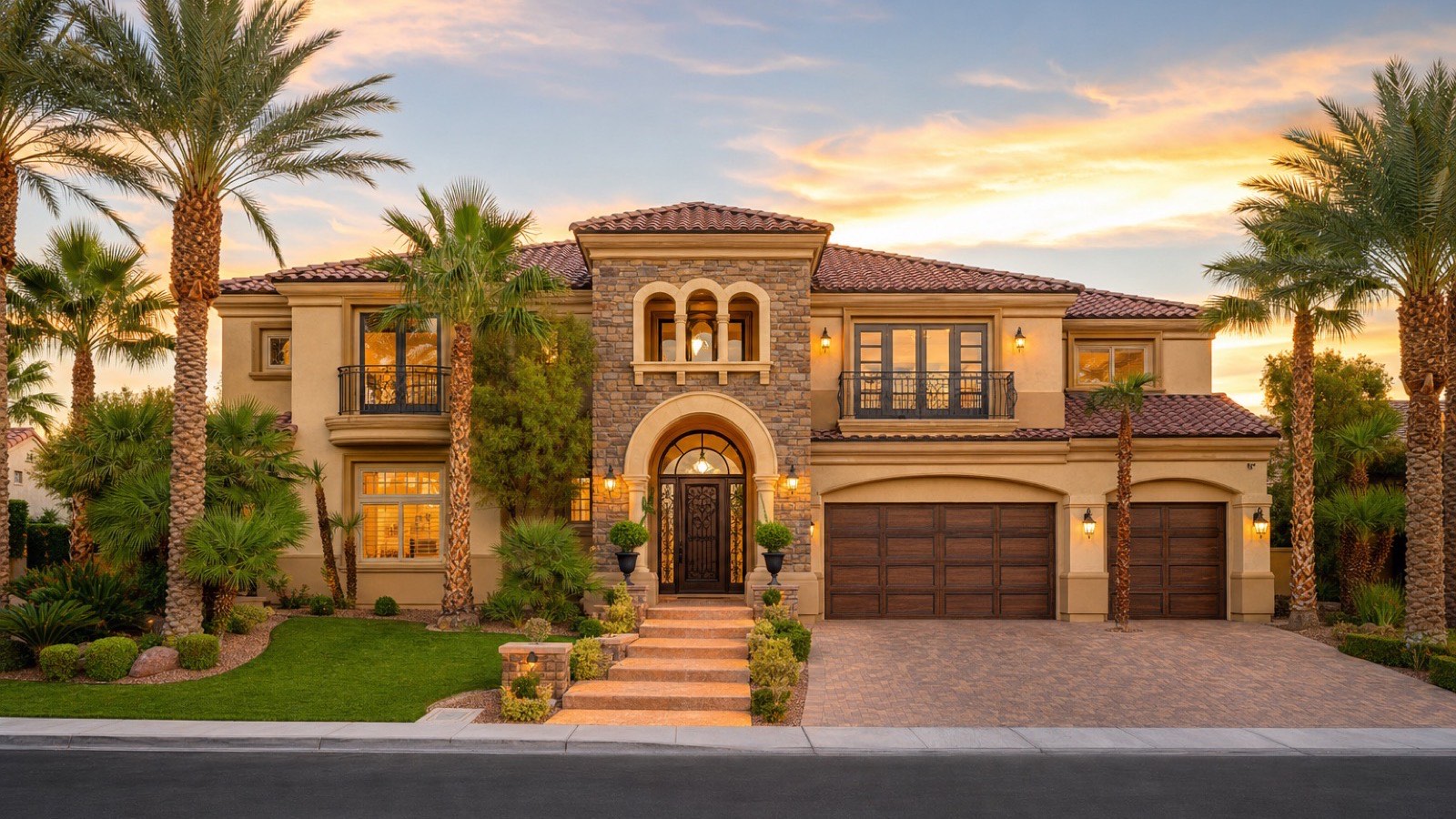 Southern Highlands master plan in Las Vegas with golf fairways and desert mountains, the master-planned living the Sun Belt cities share