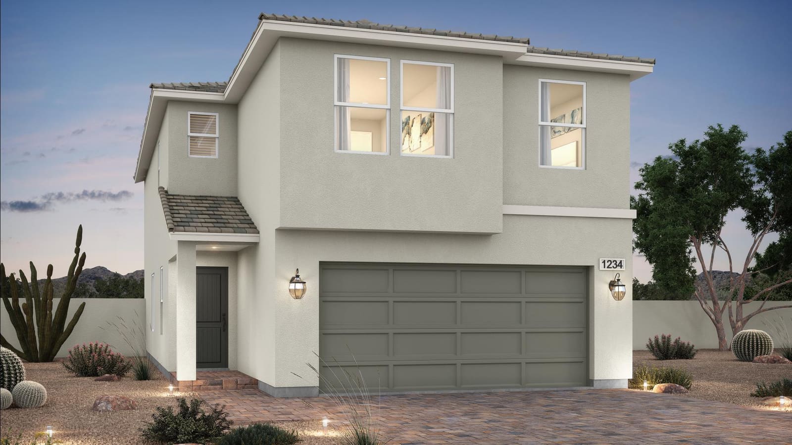Representative builder image showing an exterior two-story elevation