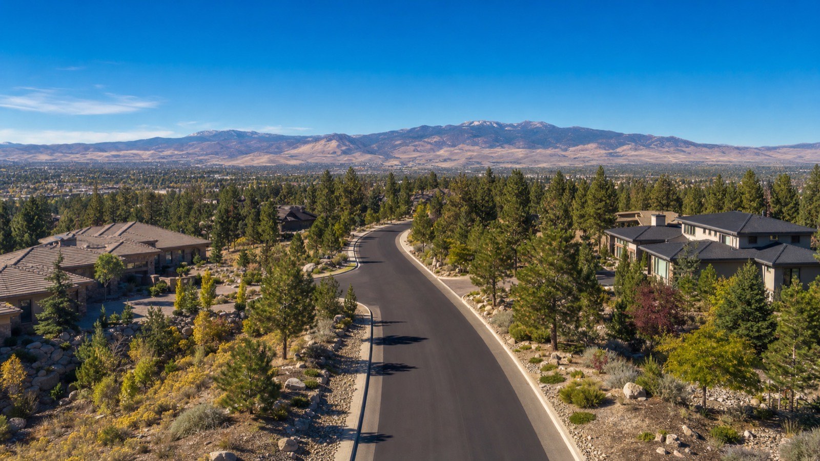 Northern Nevada valley homes with the Sierra Nevada rising behind, the Carson City and Carson Valley retirement setting