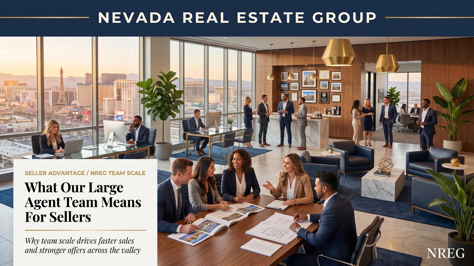 Nevada Real Estate Group 150-agent team handling weekend showings escrow coordination and inspection follow-up for Las Vegas sellers in 2026