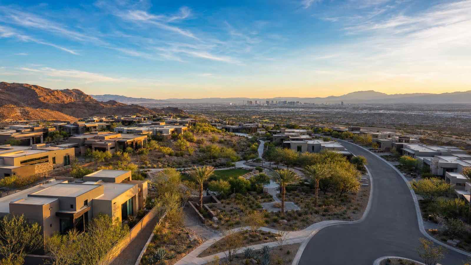 Thrive Townhomes community in Las Vegas, Nevada