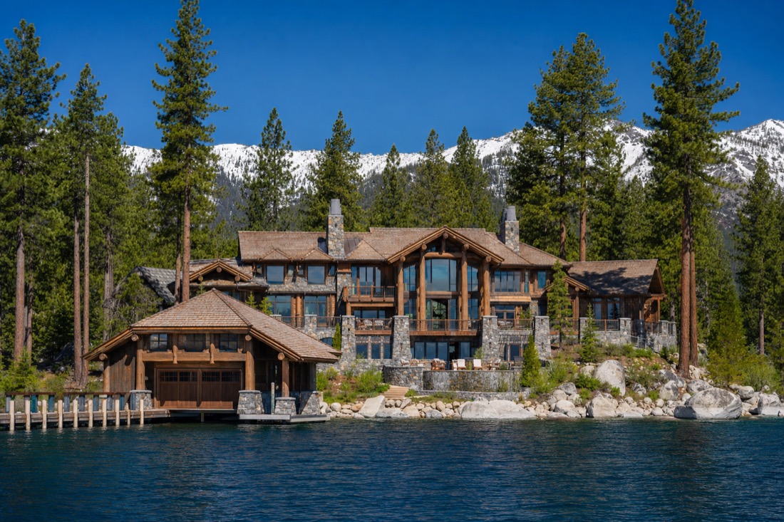 Incline Village condominium building among the pines near Lake Tahoe, Nevada, 2026